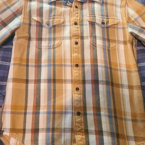Outerknown Blanket Shirt Multicolor Plaid Casual Button Down Shirt